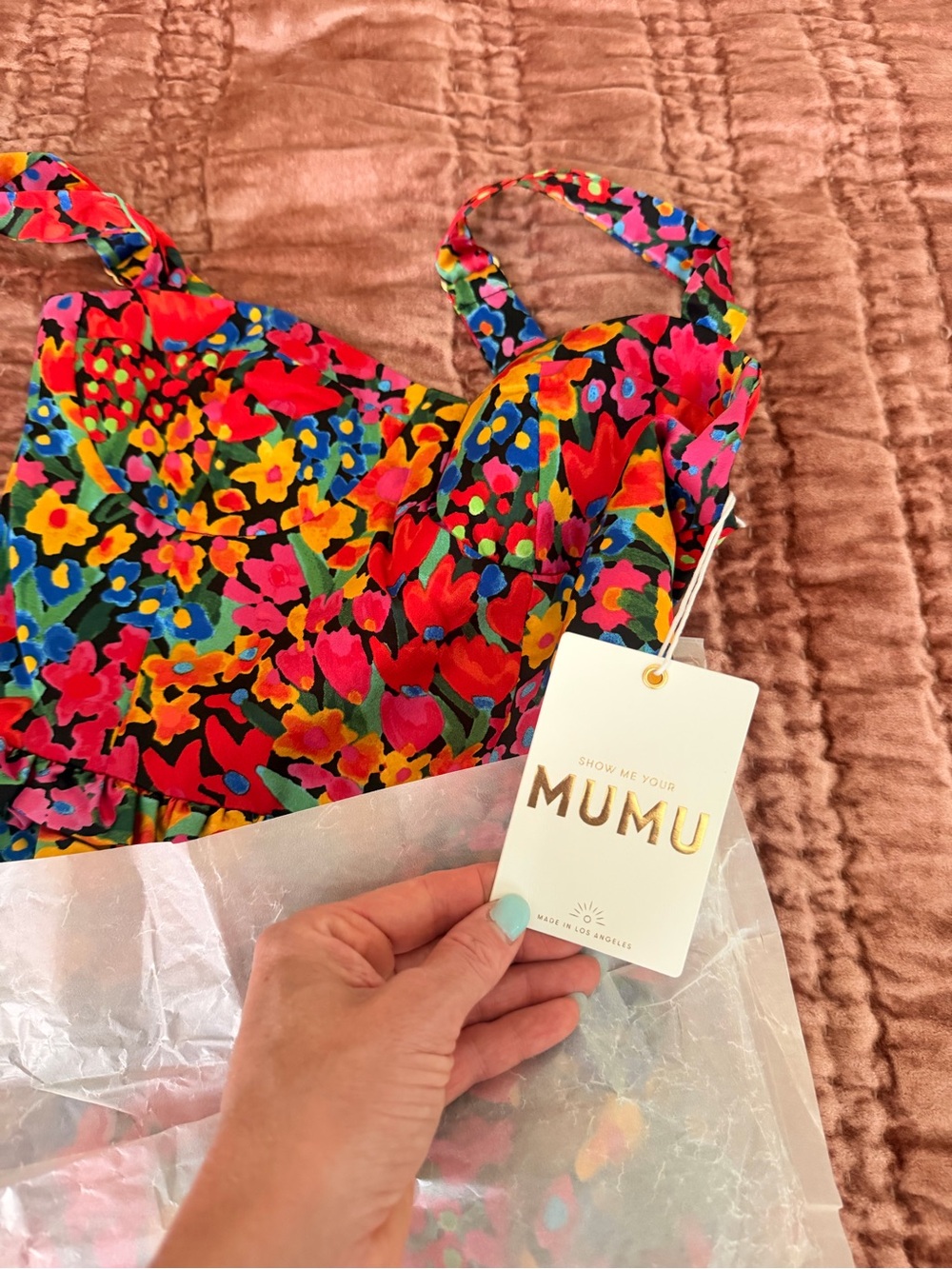 Show Me Your MuMu - Lady Corset Dress- Tiered Maxi Dress - Multicolor - Picture 6 of 6
